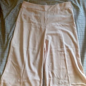 H&M wide-leg pastel pink dress pants